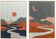 A & B Home 2-Piece Rectangle Day and Night Design Wall Art Set-1
