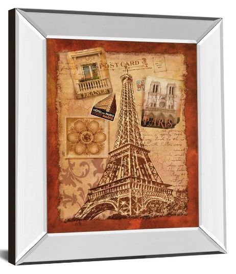 Classy Art Memories of Paris by Conrad Knutsen Framed Wall Art-1