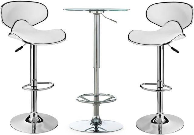 Powell® Beldon 3-Piece White Adjustable Pub Set-0