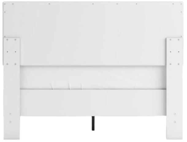 Signature Design by Ashley® Hallityn Matte White Full Panel Platform Bed-4