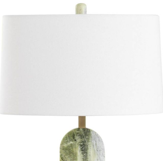 Uttermost® Moorea Green Marble Table Lamp with Antique Brass Accent-4