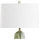 Uttermost® Moorea Green Marble Table Lamp with Antique Brass Accent-4