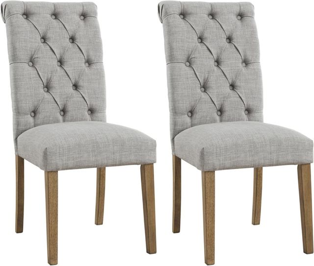 Signature Design by Ashley® Harvina 2-Piece Light Gray Dining Side Chair Set-0