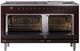 Ilve® Nostalgie II Series 60" Burgundy Pro Style Dual Fuel Range-1