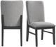 Elements International Portland Black/Grey Dining Side Chair-4
