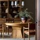 Four Hands Leif Aged Natural Round Extension Dining Table-1