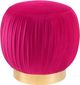 TOV Furniture Tulip Pink Velvet Ottoman-0