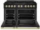 ZLINE Marino 48" Black Stainless Steel Pro Style Gas Range with Champagne Bronze Accents-1