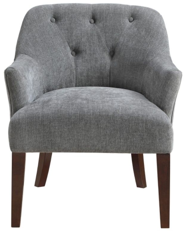 Homelegance® Rebecca Charcoal/Espresso Accent Chair-2