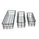 A & B Home 3-Piece Grey Wire Basket Set-3