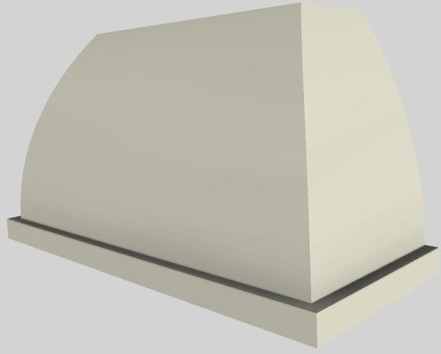 Vent-A-Hood® Designer Series 54" Biscuit Wall Mounted Range Hood-2