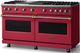 Viking® 5 Series 60" Valentine Pro Style Gas (NG) Range with Brushed Brass Trim-2