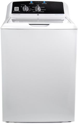 GE® 4.2 Cu. Ft. White Agitator Built-In App Payment System Commercial Washer