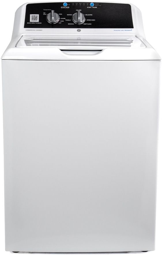 GE® 4.2 Cu. Ft. White Built-In App Payment System Commercial Washer-0
