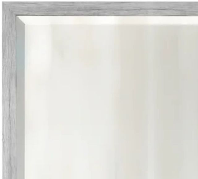 Stylecraft Light Gray Beveled Framed Wall Mirror-1