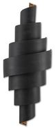 Currey & Company Chiffonade French Black/Painted Gold Wall Sconce-1