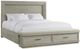 Riverside Furniture Cascade Dovetail King Illuminated Panel Upholstered Storage Bed-0