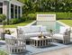 Intercon Alexa White Aluminum/Fabric Outdoor Chair-1