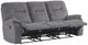 Parker House® Copper Shadow Gray Manual Triple Reclining Sofa-1