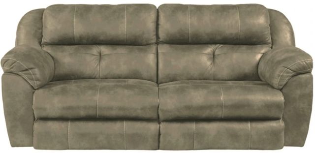 American Wholesale Furniture Ferrington Steel Power Dual Reclining Sofa with Headrest-0