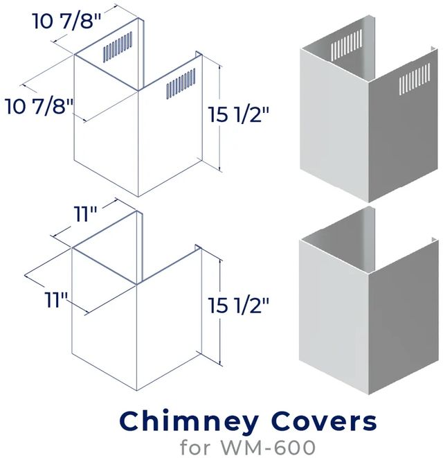Hauslane Stainless Steel Range Hood Chimney Cover Kit-0