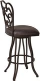 Armen Living Celeste Auburn Bay/Bandero Espresso Bar Stool-2