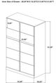 Coaster® Ines White High Gloss Chest-2