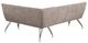 Coaster® Dodson Taupe Upholstered L-Shaped Nook Dining Bench-2
