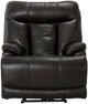 Catnapper® Naples Chocolate Power Headrest Recliner with Extended Ottoman-1