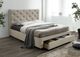 Furniture of America® Sybella Beige Twin Upholstered Panel Bed-1