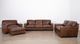 Soft Line Dallas Chestnut All Leather Ottoman-4