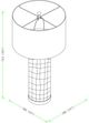 Surya Buchanan Tan Table Lamp-1