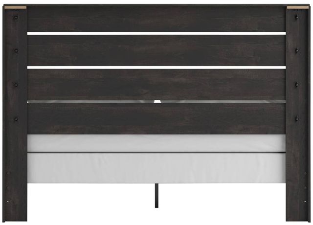 Signature Design by Ashley® Delmorta Dark Gray King Panel Bed-3