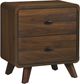 Monarch Specialties Inc. Grey/Walnut Nightstand-0