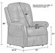 iAmerica Pennington Sable Power Lift Lay Flat Recliner with Heat and Massage-2