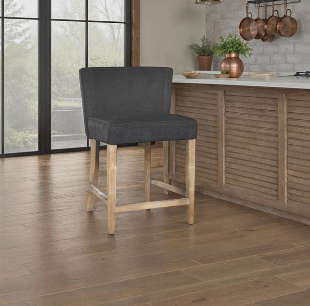Nest Home Collections Charlie Anew Black/Gray Wash Counter Stool-1