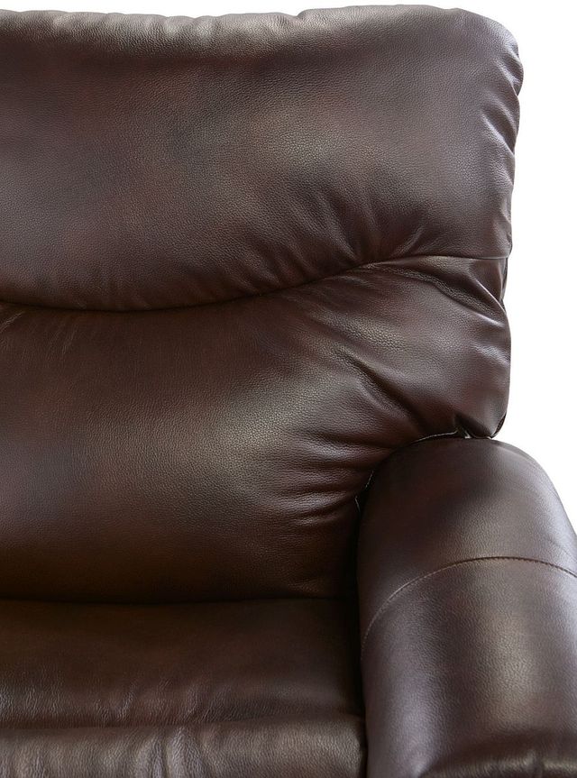 La-Z-Boy® James Walnut Leather Manual Wall Recliner-3