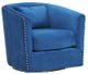 Elements International Stanton Royale Cobalt Swivel Chair-1