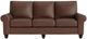 Bassett® Furniture Customizable Benchmade Premier Leather Large Roll Arm Sofa-1