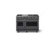 Viking® 5 Series 48" Cast Black Pro Style Gas (LP) Range with Brushed Brass Trim-0