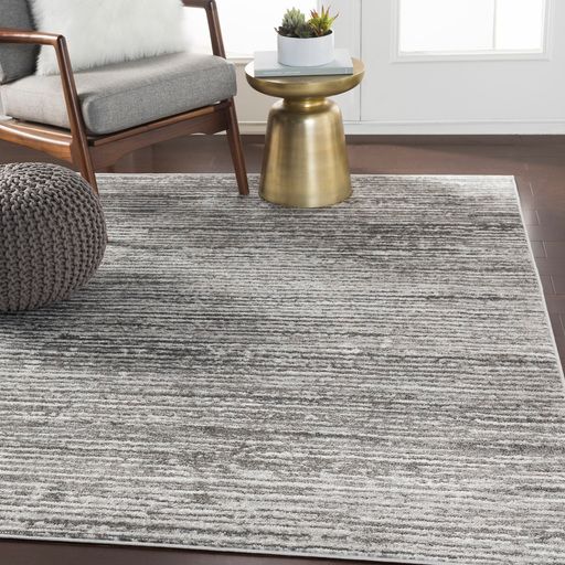 Surya Monte Carlo Light Gray 5' Square Rug-1