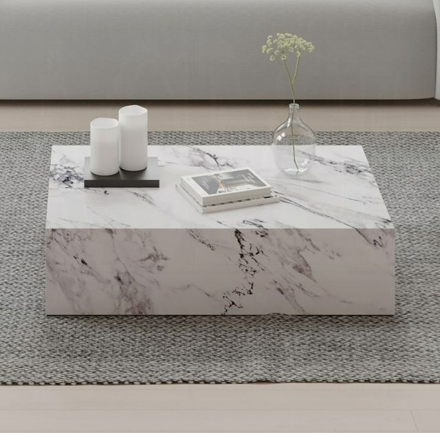 ACME Furniture Fritzy White 48" Rectangular Coffee Table-1
