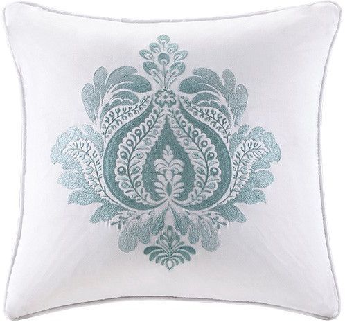 Olliix by Madison Park 5 Piece White Queen Quebec Comforter Set-3