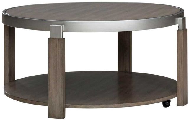 Liberty Furniture Sutton Bleached Sand Cocktail Table-0