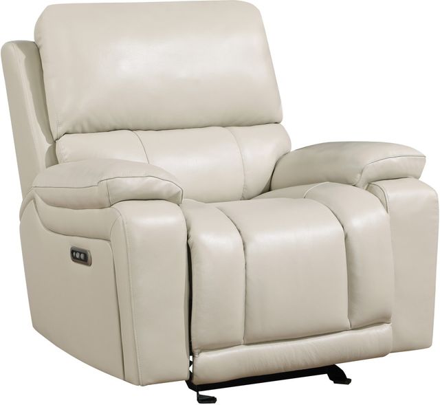 New Classic® Home Furnishings Cicero Cream Power Glider Recliner-0