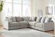 Benchcraft® Aslan Court 5-Piece Pebble Curved Sectional-1