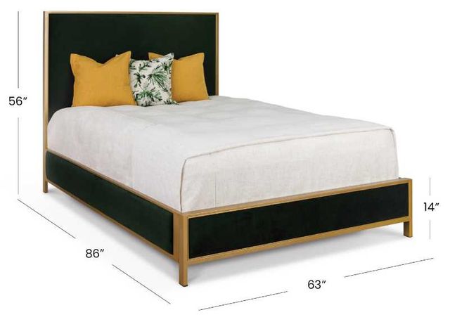 Wesley Allen Customizable Mason Queen Upholstered Panel Bed-2
