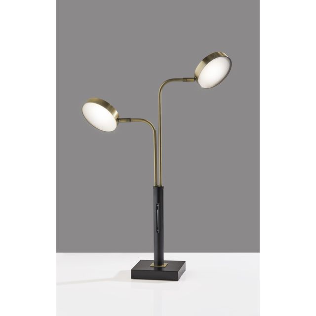 Adesso® Rowan Black LED Desk Lamp with Smart Switch-1