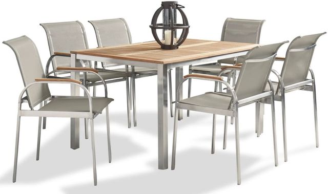 homestyles® Aruba 7-Piece Gray Outdoor Dining Set-0