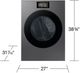 Samsung Bespoke AI 7.6 Cu. Ft. Dark Steel Front Load Electric Dryer with AI Home & AI Optimal Dry-2